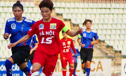 CLB Hà Nội vươn lên tốp đầu bảng xếp hạng giải bóng đá nữ Vô địch quốc gia